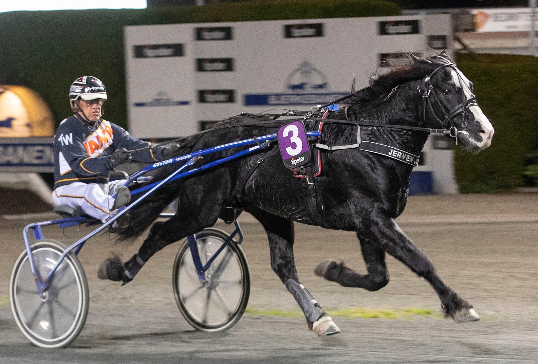Jerven Junior varslet form i den siste kvalifiseringen av Veikle Balder Cup. Foto: hesteguiden.com